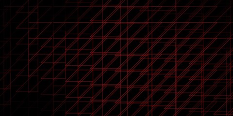 Dark Red vector pattern with lines. Geometric abstract illustration with blurred lines. Pattern for ads, commercials.