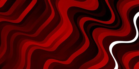 Dark Red vector background with lines. Illustration in abstract style with gradient curved.  Best design for your ad, poster, banner.