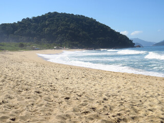 Praia em Ubatuba,litoral de S&atilde;o Paulo
