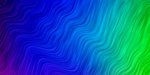 Fototapeta premium Dark Multicolor vector pattern with lines. Abstract illustration with bandy gradient lines. Template for your UI design.