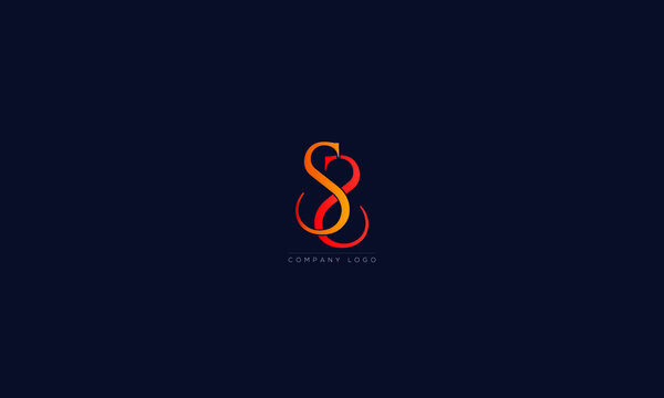 SS  letters Logo Alphabet  Design Vector Symbol