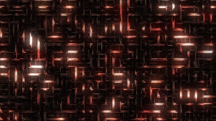 Abstract background of glowing electrical lines