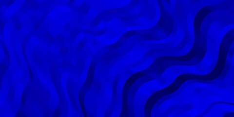 Light BLUE vector texture with wry lines. Illustration in abstract style with gradient curved.  Pattern for booklets, leaflets.