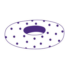 dotted float cartoon isolated design icon white background