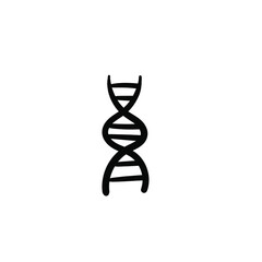Hand drawn DNA. Simple vector icon
