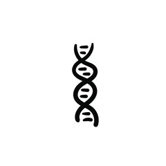 Hand drawn DNA. Simple vector icon