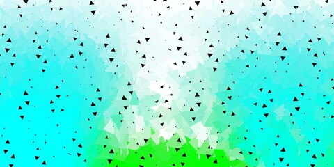 Light green vector abstract triangle template.