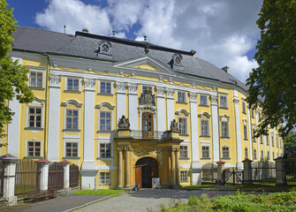 The Chateau Bruntal. Renaissance and baroque style uniquely merge in this building. Moravia, Czech...