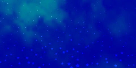 Naklejka na ściany i meble Dark BLUE vector pattern with abstract stars. Blur decorative design in simple style with stars. Pattern for websites, landing pages.