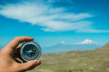 compass and mount Ararat