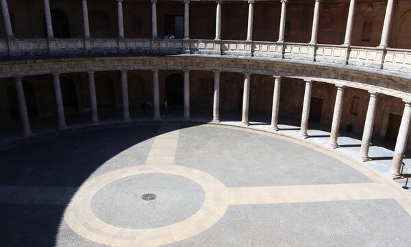 Palace Of Charles V In The Alhambra Of Granada