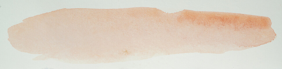 abstract watercolor background Orange spot of watercolor on paper