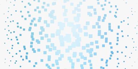Light BLUE vector layout with lines, rectangles. Abstract gradient illustration with rectangles. Pattern for websites, landing pages.