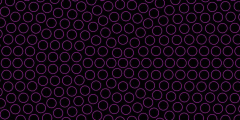 Dark Purple vector layout with circles. Abstract decorative design in gradient style with bubbles. Pattern for business ads.