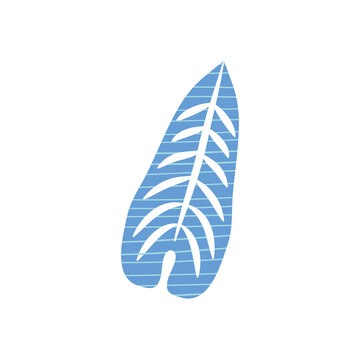 abstract leaves concept, alocasia leaf icon, flat style