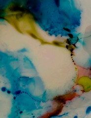 Alcohol Ink Floral Print. Alcohol Ink Texture. 