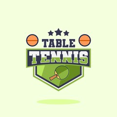Table Tenis Logo Template Vector Design