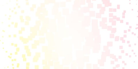 Light Orange vector pattern in square style. Rectangles with colorful gradient on abstract background. Modern template for your landing page.