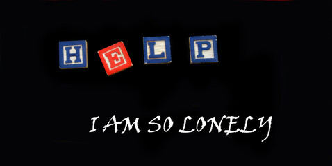 Blocks Spell Help With Message of Loneliness