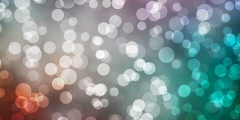 Light Green, Red vector template with circles. Abstract illustration with colorful spots in nature style. Design for your commercials.