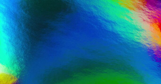 Colorful Rainbow backdrop / texture background / Spectrum of light prism in 4K