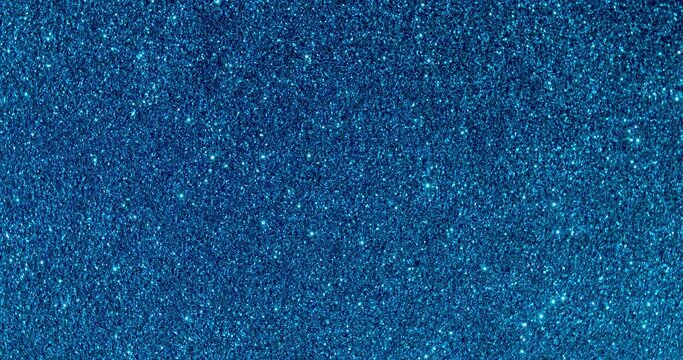 Blue glitter sparkle background texture in 4K / 2 different colors / shots