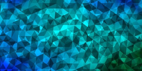 Light Blue, Green vector texture with triangular style.