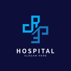 Obraz premium Health logo with initial letter RE, ER, R E logo designs concept. Medical health-care logo designs template.