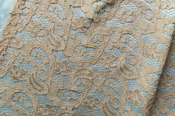 Close up of elegant apron. Top view. 