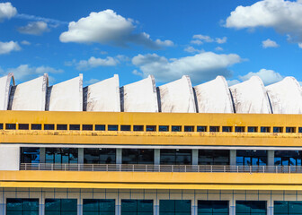 The Modern Roof of Port Terminal Building in Old San Juan Puerto Rico