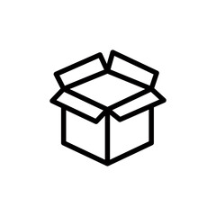 Box icon vector logo design template