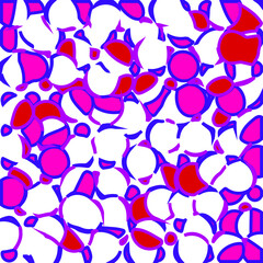 Abstract accumulation of biological cells.