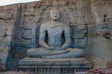 Sitting buddha in Sri Lanka