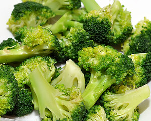 broccoli isolated white Background