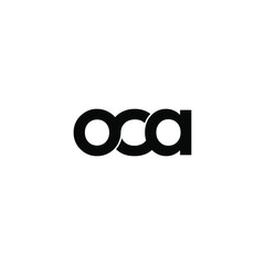 oca letter original monogram logo design