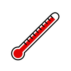 Mercury thermometer vector illustration