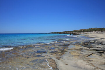 Kerdodasos beach crete private blue lagoon paradise red sand coast summer 2020 covid-19 holidays...