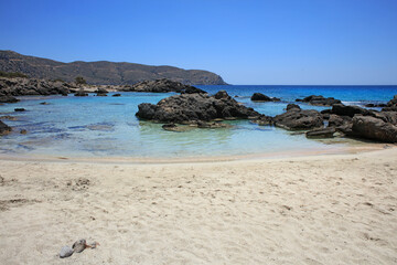 Kerdodasos beach crete private blue lagoon paradise red sand coast summer 2020 covid-19 holidays modern high quality print