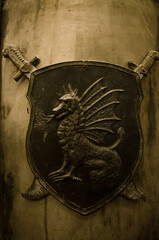 Escudo de heráldica medieval