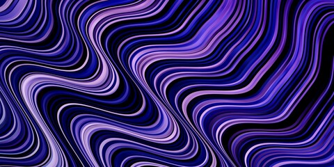 Fototapeta premium Dark Pink, Blue vector pattern with wry lines. Colorful abstract illustration with gradient curves. Pattern for websites, landing pages.