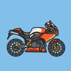 Obraz na płótnie Canvas sports motorbike