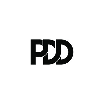 pdd letter original monogram logo design