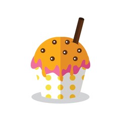 cupcake with wafer sticks