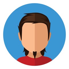 man with long hair and goatee