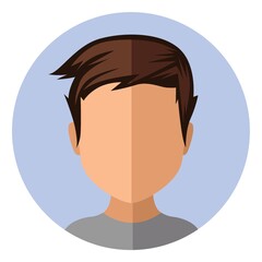 boy with trendy short hairstyle