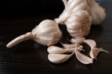 closeup shot of garlic's & cloves