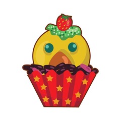 duck cupcake