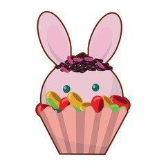 rabbit cupcake