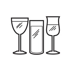 glasses with drinks