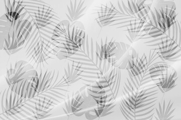 Fototapeta premium The leaf pattern on the brick wall can be used as a background.